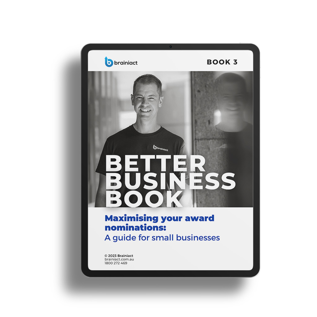 ipad displaying better business book 3