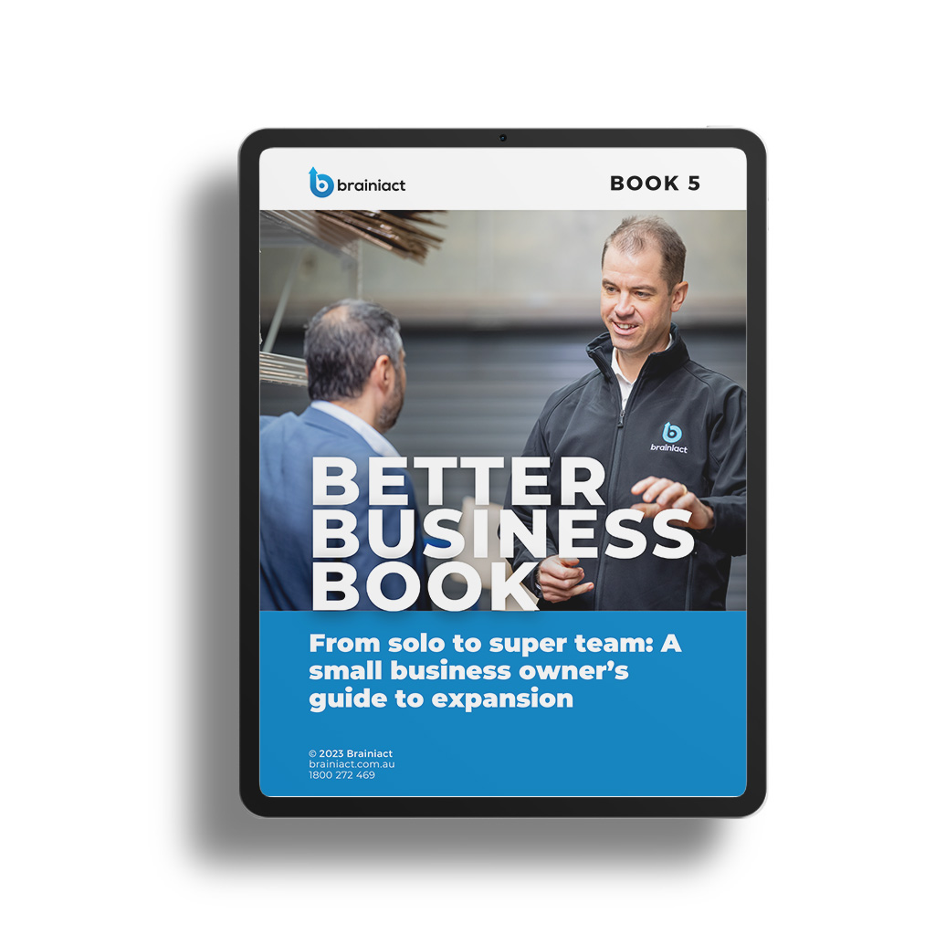 ipad displaying better business book 5