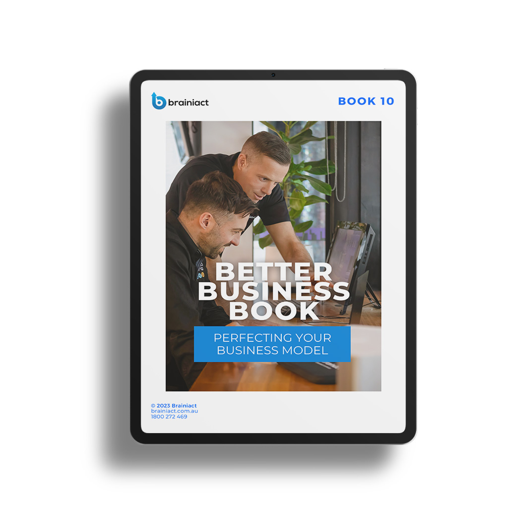 ipad displaying better business book 10